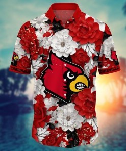 Louisville Cardinals NCAA Flower Hawaii Shirt For Fans Ver 11