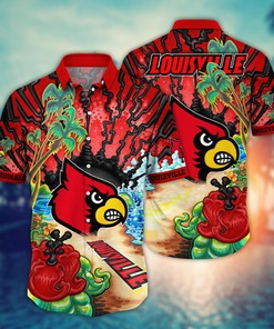 Louisville Cardinals NCAA Flower Hawaii Shirt For Fans Ver 2