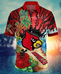 Louisville Cardinals NCAA Flower Hawaii Shirt For Fans Ver 2
