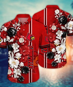 Louisville Cardinals NCAA Flower Hawaii Shirt For Fans Ver 24