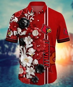 Louisville Cardinals NCAA Flower Hawaii Shirt For Fans Ver 24