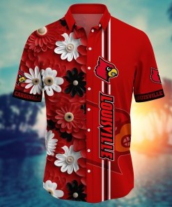 Louisville Cardinals NCAA Flower Hawaii Shirt For Fans Ver 26