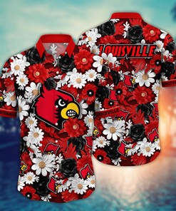 Louisville Cardinals NCAA Flower Hawaii Shirt For Fans Ver 3
