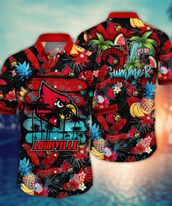 Louisville Cardinals NCAA Flower Hawaii Shirt For Fans Ver 34