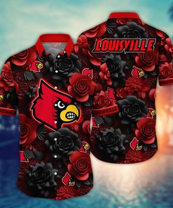 Louisville Cardinals NCAA Flower Hawaii Shirt For Fans Ver 37