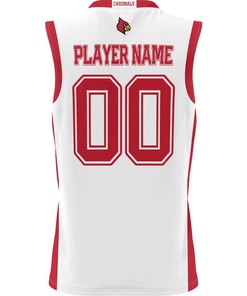 Louisville Cardinals NIL Men Basketball Custom Jersey - White