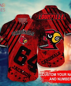 Louisville Cardinals Personalized Hawaiian Shirt