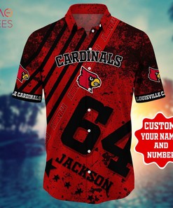 Louisville Cardinals Personalized Hawaiian Shirt