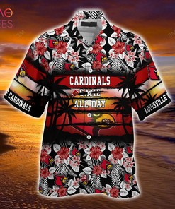 Louisville Cardinals Summer Hawaiian Shirt, Floral Pattern for Sports Enthusiast This Year