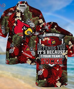 Louisville Cardinals Summer Hawaiian Shirts, With Tropical Patterns for Fans
