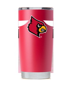 Louisville Striped Red Stainless Steel Tumbler Gift for Fan