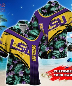 Lsu Tigers Customized Summer Hawaiian Shirt, With Tropical Pattern for Fans