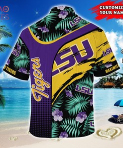 Lsu Tigers Customized Summer Hawaiian Shirt, With Tropical Pattern for Fans