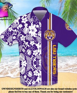 Lsu Tigers Football Team All Over Print Hawaiian Shirt - Purple