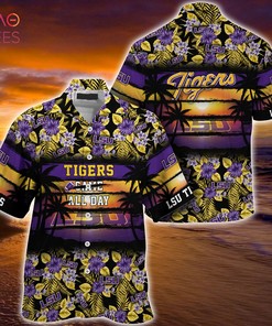 Lsu Tigers Summer Hawaiian Shirt, Floral Pattern for Sports Enthusiast This Year