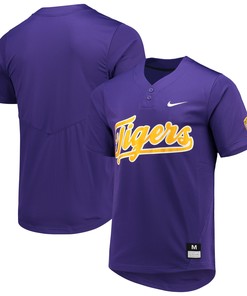 Lsu Tigers Unisex Two-button Replica Softball Jersey - Purple Ncaa