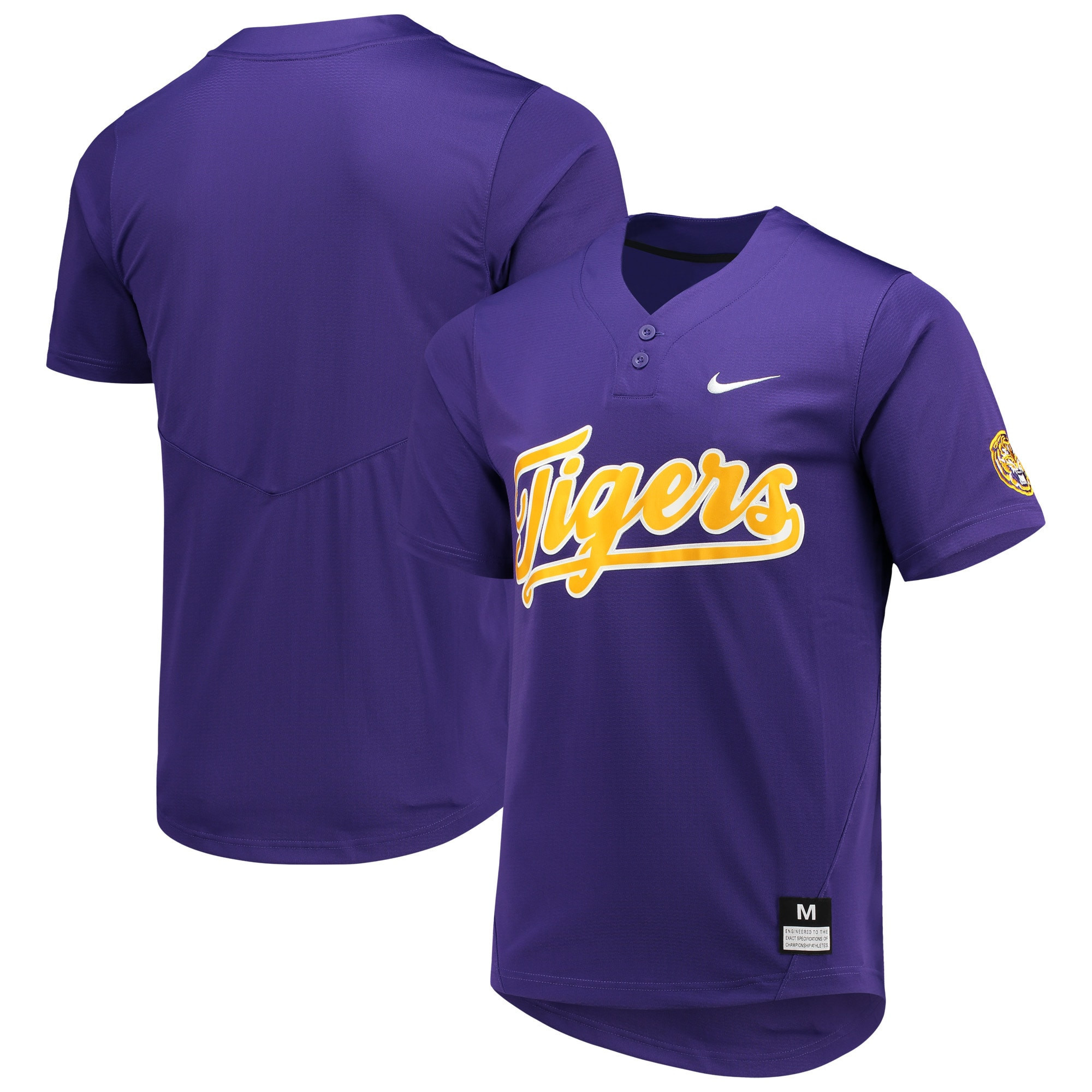 Lsu Tigers Unisex Two-button Replica Softball Jersey - Purple Ncaa