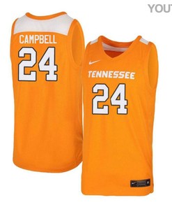 Lucas Campbell 24 Tennessee Volunteers Elite Basketball Youth Jersey - Orange White