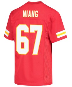 Lucas Niang 67 Kansas City Chiefs Super Bowl LVII Champions 3 Stars Youth Game Jersey - Red