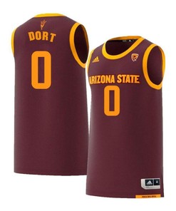 Luguentz Dort 0 Arizona State Sun Devils Retro Basketball Men Jersey - Maroon