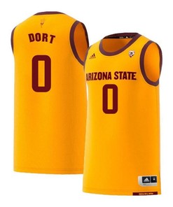 Luguentz Dort 0 Arizona State Sun Devils Retro Basketball Men Jersey - Yellow