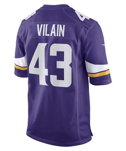 Luiji Vilain Minnesota Vikings Game Player Jersey - Purple