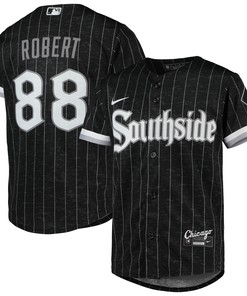 Luis Robert Chicago White Sox 2021 City Connect Replica Player Jersey - Black/anthracite Mlb