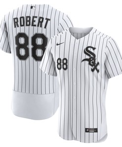 Luis Robert Chicago White Sox Home Authentic Player Jersey - White/black Mlb