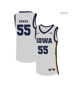Luka Garza 55 Iowa Hawkeyes Elite Basketball Youth Jersey - White