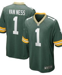 Lukas Van Ness Green Bay Packers 2023 NFL Draft First Round Pick Game Jersey - Green