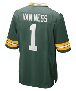 Lukas Van Ness Green Bay Packers 2023 NFL Draft First Round Pick Game Jersey - Green