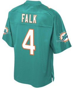 Luke Falk Miami Dolphins Nfl Pro Line Player Jersey - Aqua
