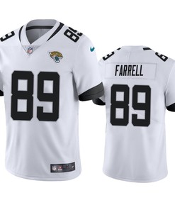 Luke Farrell 89 Jacksonville Jaguars White Vapor Limited Jersey