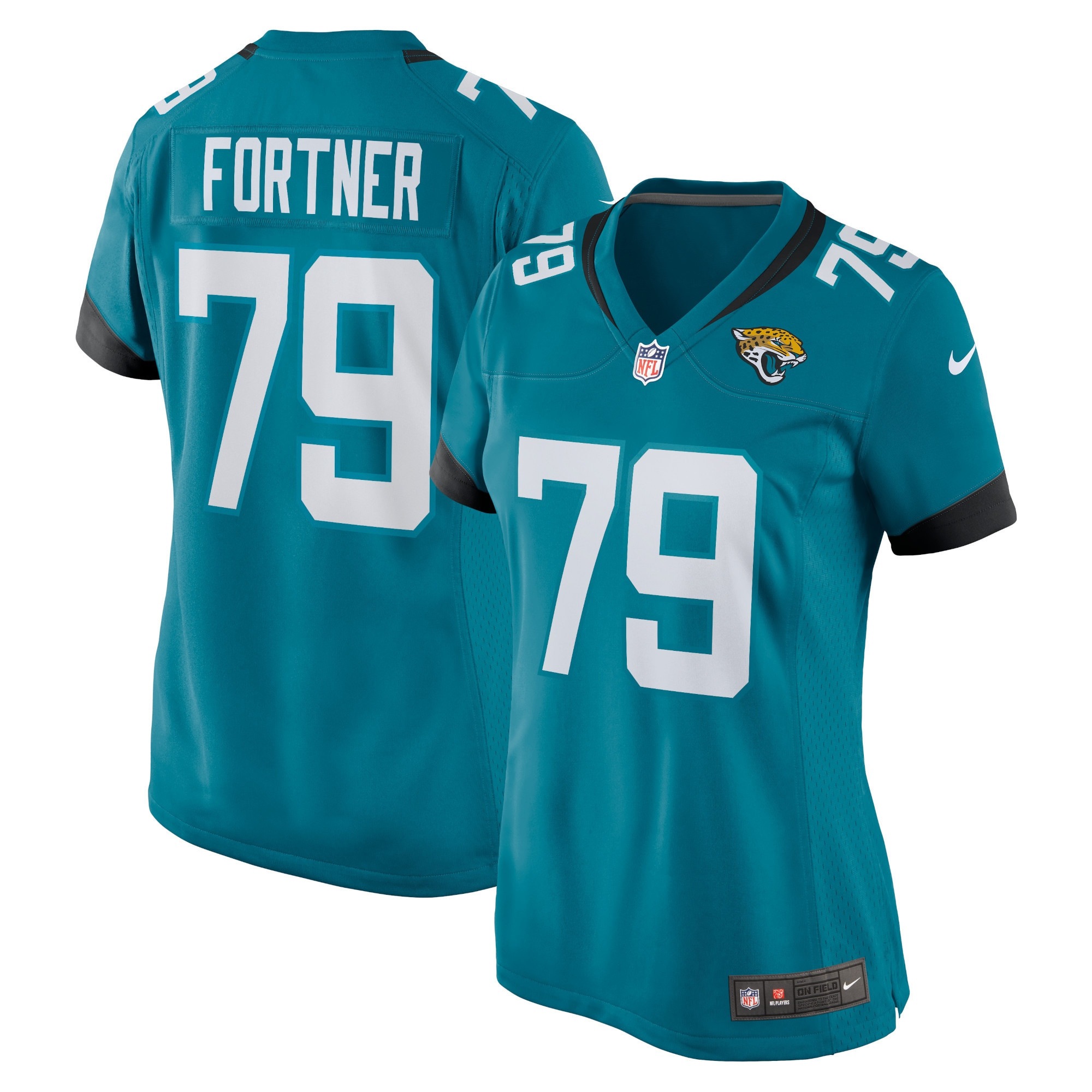 Luke Fortner Jacksonville Jaguars Womens Game Jersey - Teal Nfl