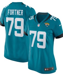 Luke Fortner Jacksonville Jaguars Womens Game Jersey - Teal Nfl