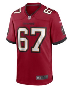 Luke Goedeke Tampa Bay Buccaneers Game Player Jersey - Red