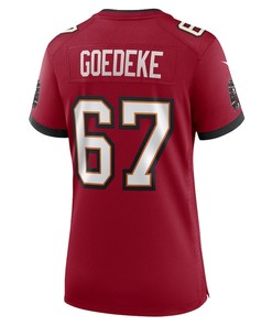 Luke Goedeke Tampa Bay Buccaneers Women's Game Player Jersey - Red