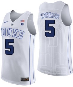 Luke Kennard 5 Duke Blue Devils College Basketball Player Performance Men Jersey - White
