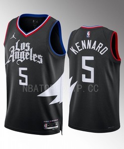 Luke Kennard 5 Los Angeles Clippers Black Statement Edition 2022-23 Jersey Swingman