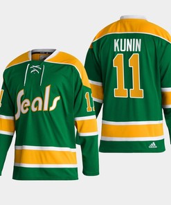 Luke Kunin 11 San Jose Sharks Green Reverse Retro 2.0 Jersey 2022-23