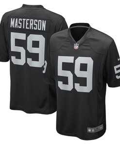 Luke Masterson Las Vegas Raiders Game Player Jersey - Black