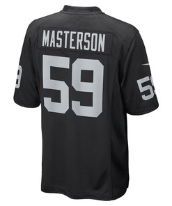 Luke Masterson Las Vegas Raiders Game Player Jersey - Black