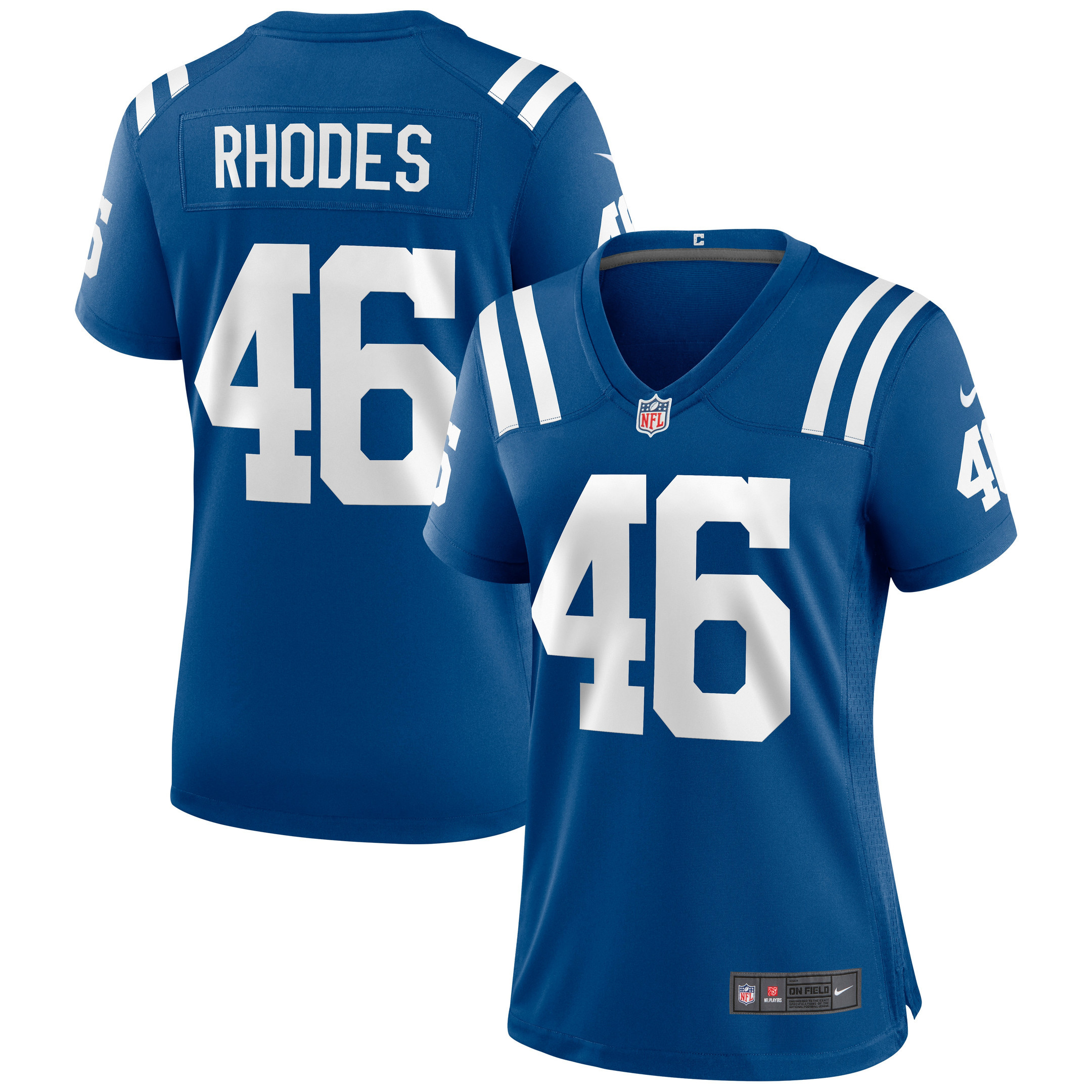 Luke Rhodes Indianapolis Colts Womens Game Jersey - Royal Nfl