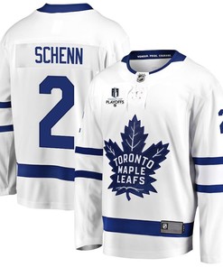 Luke Schenn 2 Toronto Maple Leafs Stanley Cup 2023 Playoffs Patch Away Breakaway Men Jersey - White