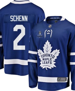 Luke Schenn 2 Toronto Maple Leafs Stanley Cup 2023 Playoffs Patch Home Breakaway Men Jersey - Blue