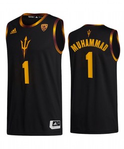 Luther Muhammad Arizona State Sun Devils Black Jersey 2022-23 College Basketball