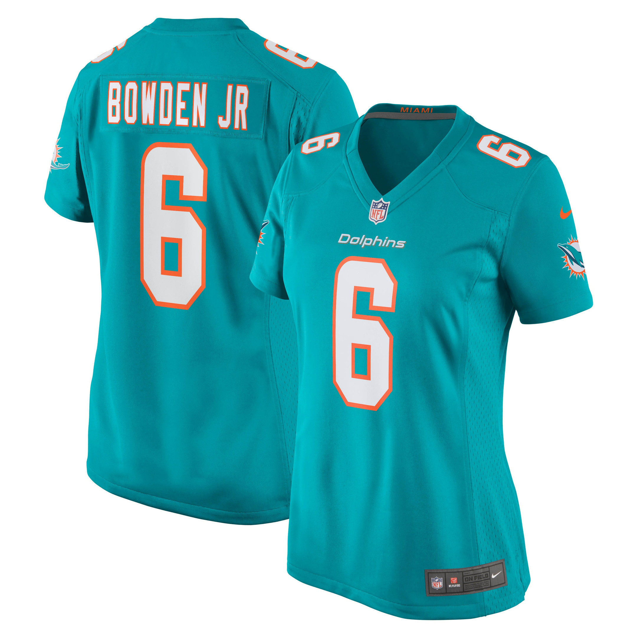 Lynn Bowden Jr. Miami Dolphins Womens Game Jersey - Aqua Nfl