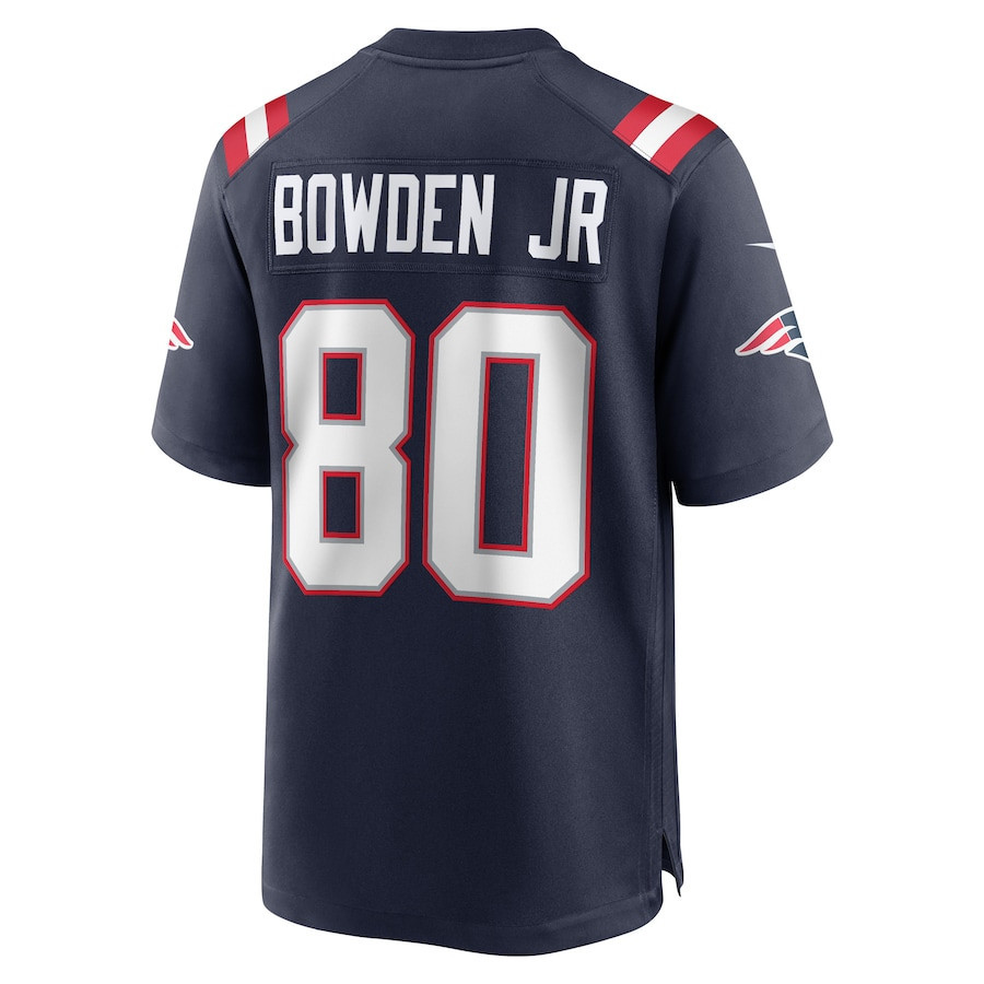 Lynn Bowden Jr. New England Patriots Game Player Jersey - Navy