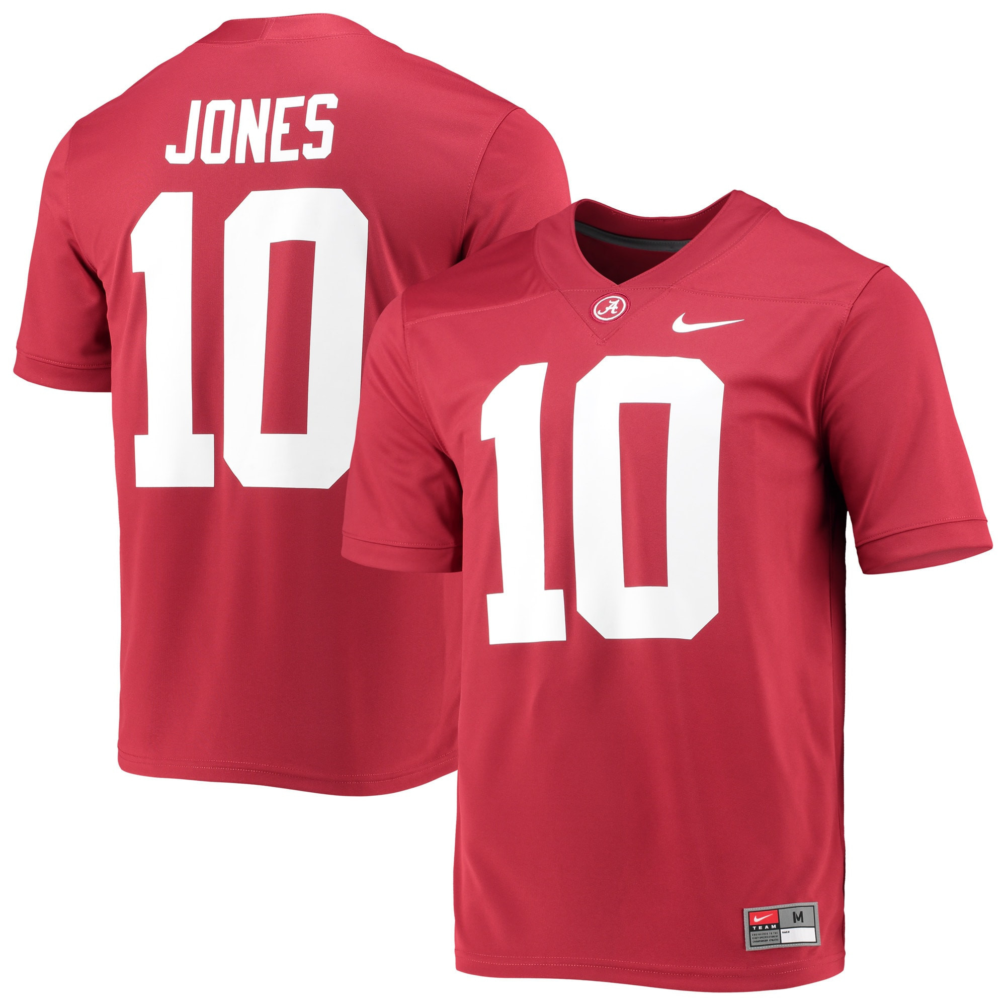 Mac Jones Alabama Crimson Tide 2021 Draft Class Game Jersey - Crimson Ncaa