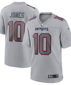 Mac Jones New England Patriots Atmosphere Fashion Game Jersey - Gray